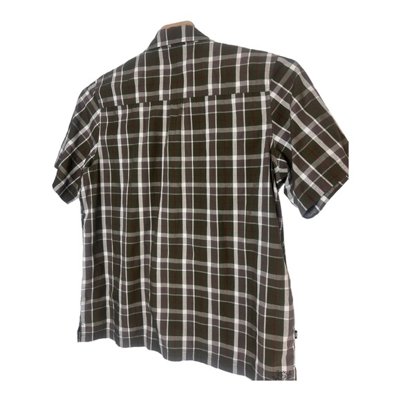 Helly Hanson Men's Brown Short Sleeve Plaid Casual Shirt XL - Picture 4 of 6